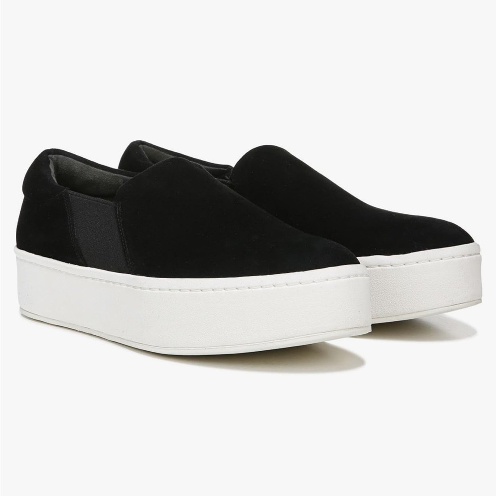 Vince Black Slip-On Sneakers